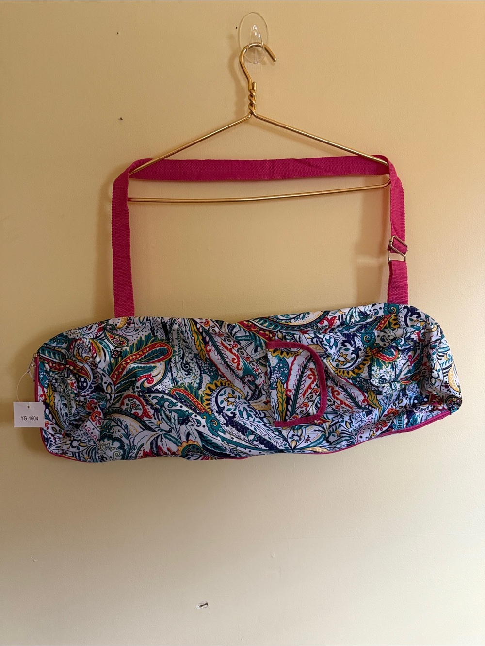 NWT Floral Paisley Yoga Bag